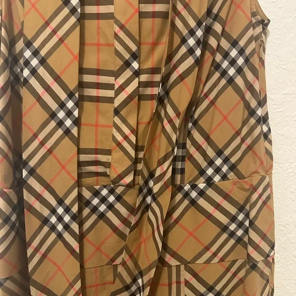Authentic Iconic Print Burberry Luna Sleeveless Tie-Neck Dress (Size 2) - Picture 10 of 10